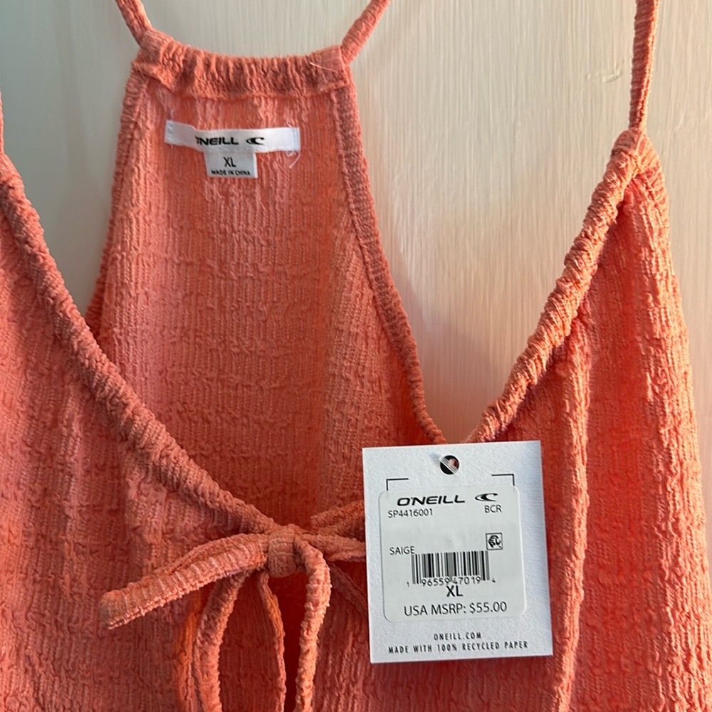 O’Neill Saige NWT peach short dress